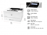Máy in laser đen trắng HP M404DW-W1A56A 